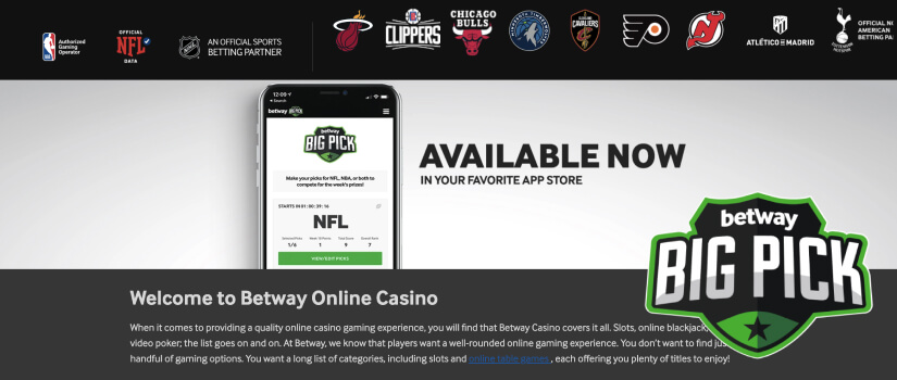 Betway Casino Mobile App