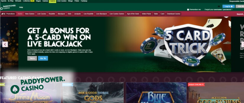 Paddy Power official website