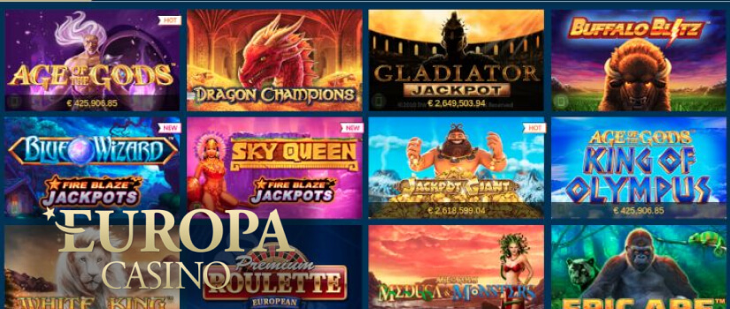 Europa Casino Mobile Games