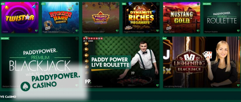 Paddy Power's main types of mobile entertainment