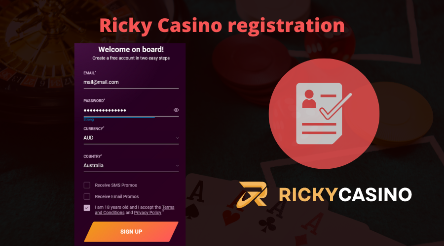 Ricky Casino registration